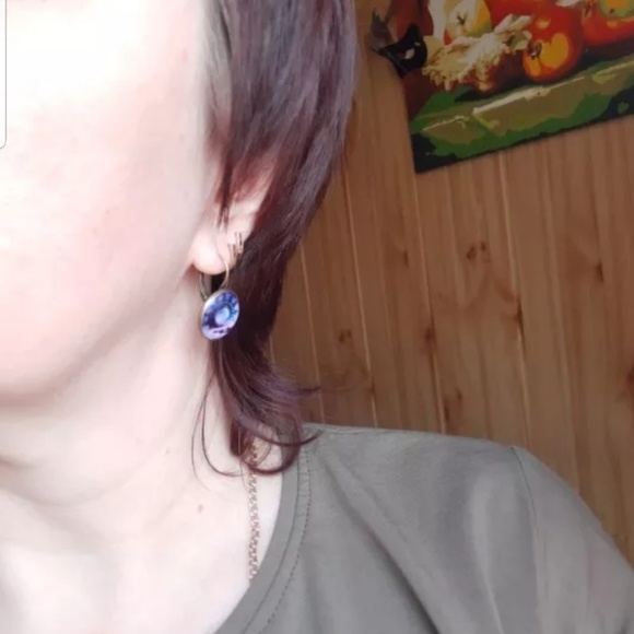 Vibrant Bohemian Round Drop Earrings - Picture 3 of 5